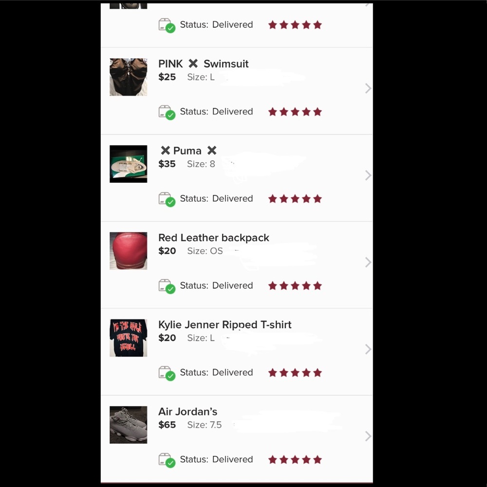 5 star ratings ✨